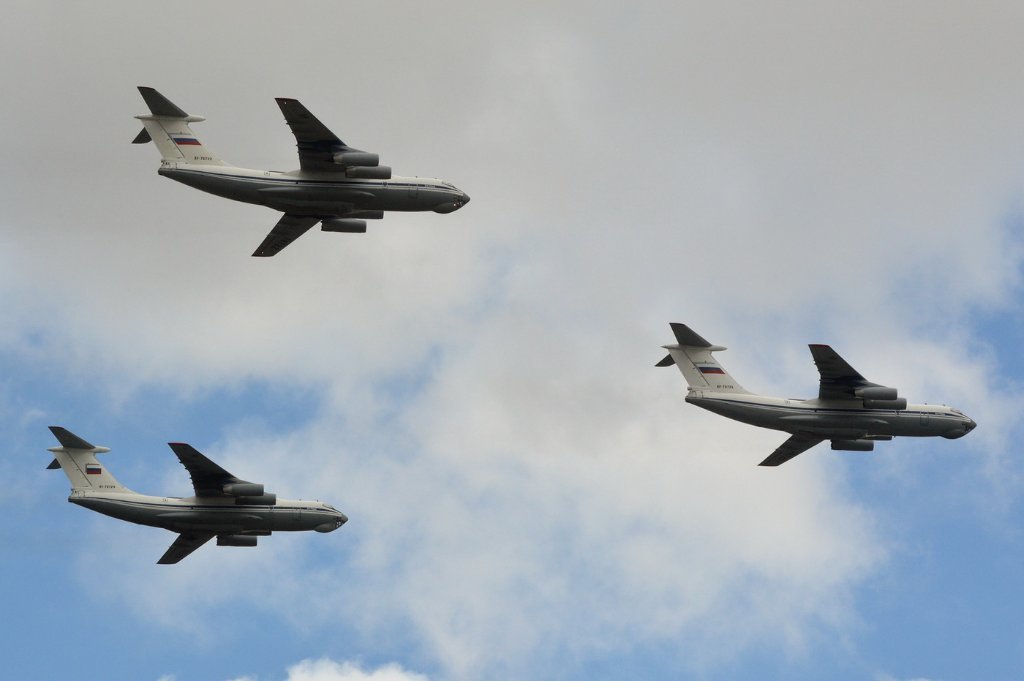 Il-76MDs RF-76725/V, RF-76724/V and RF-76722