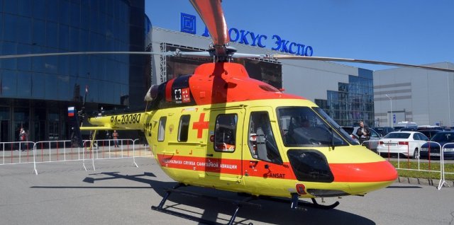 Ansat-SK RA-20080 outside Crocus Expo